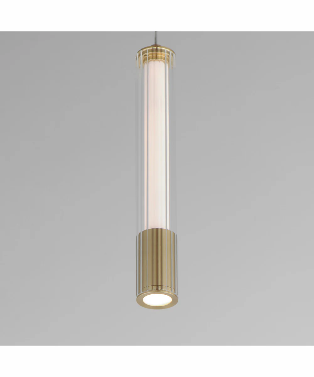 Cortex 10 inch LED Pendant Natural Aged Brass - Image 4
