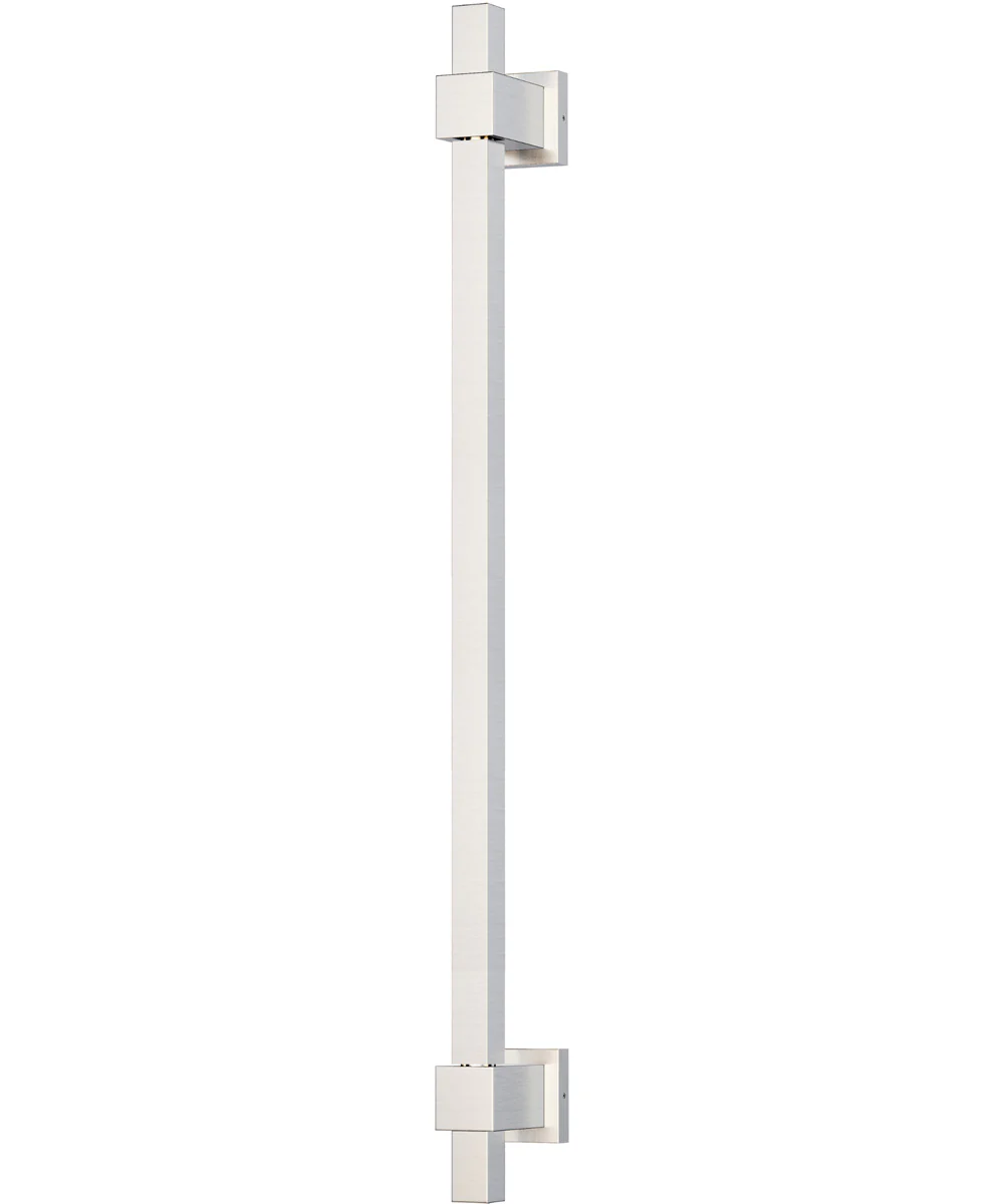 Cubist Square LED Wall Sconce Satin Nickel