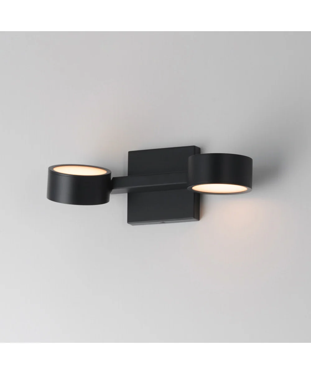 Embrace 2-Light LED Wall Sconce Black - Image 4
