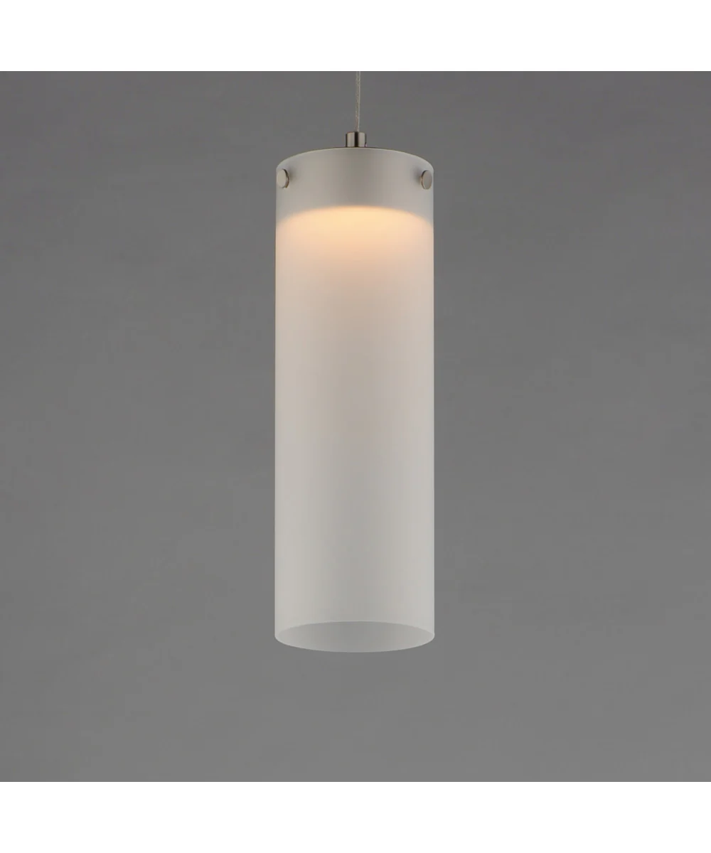 Highball Frosted LED Pendant Satin Nickel - Image 4
