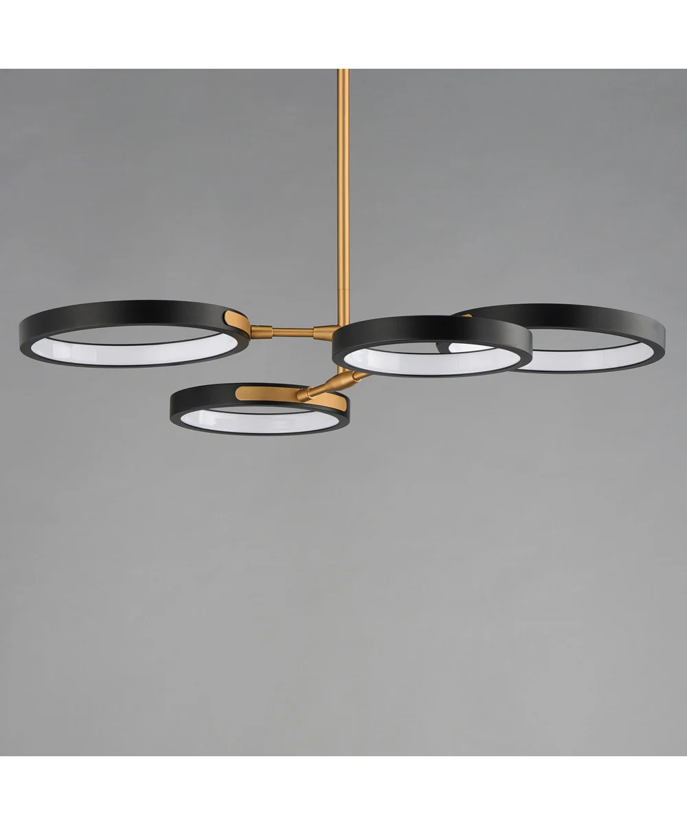 Hoopla 4-Light LED Pendant Black / Gold - Image 2