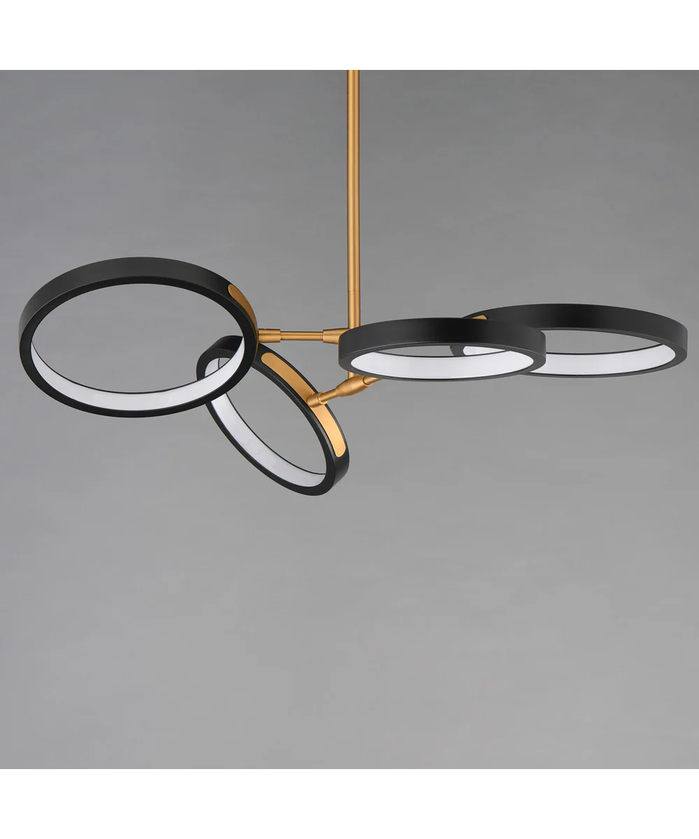 Hoopla 4-Light LED Pendant Black / Gold - Image 3