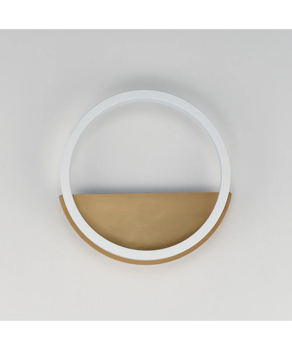 Hoopla LED Wall Sconce White/Gold - Image 2