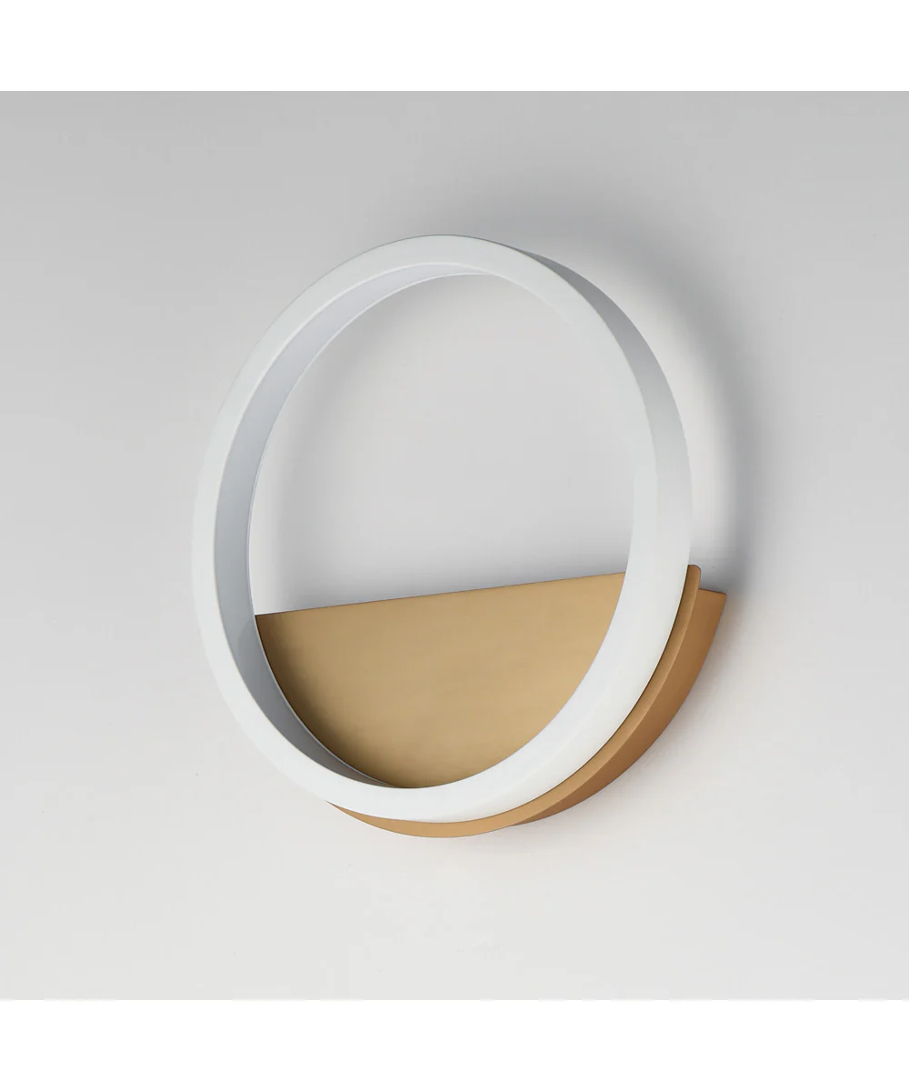 Hoopla LED Wall Sconce White/Gold - Image 4