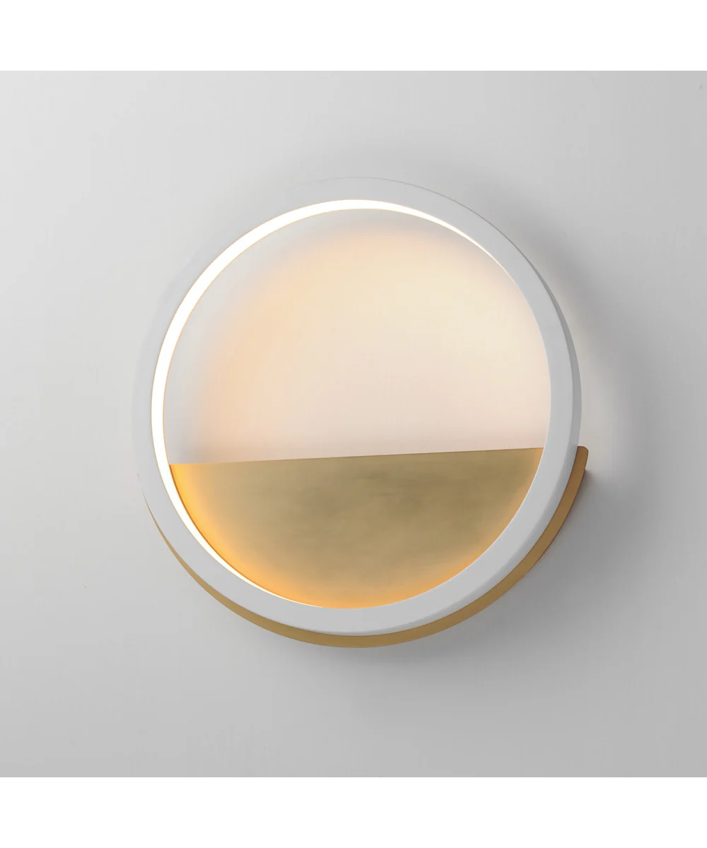 Hoopla LED Wall Sconce White/Gold - Image 5