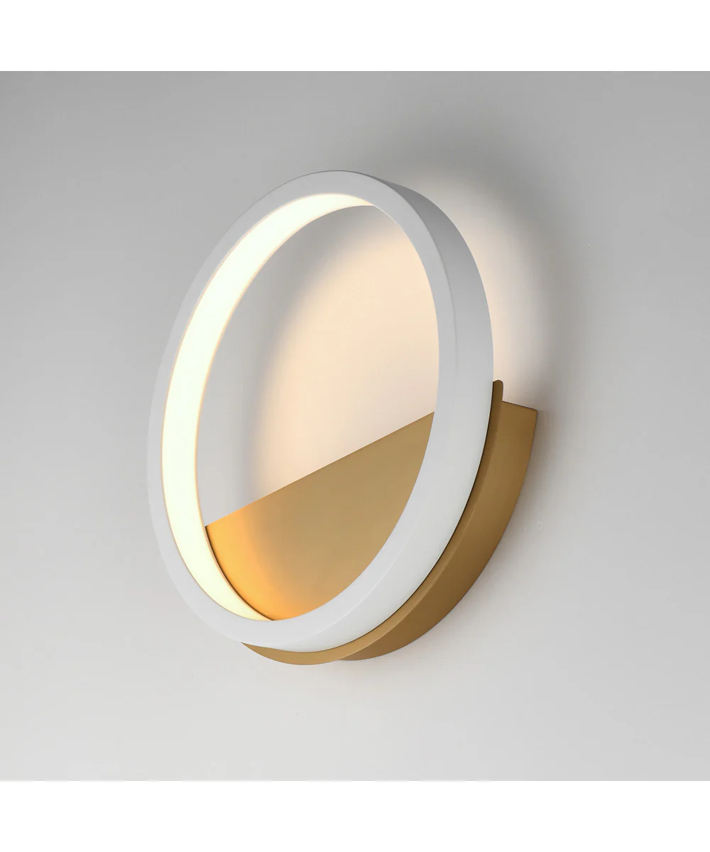 Hoopla LED Wall Sconce White/Gold - Image 6
