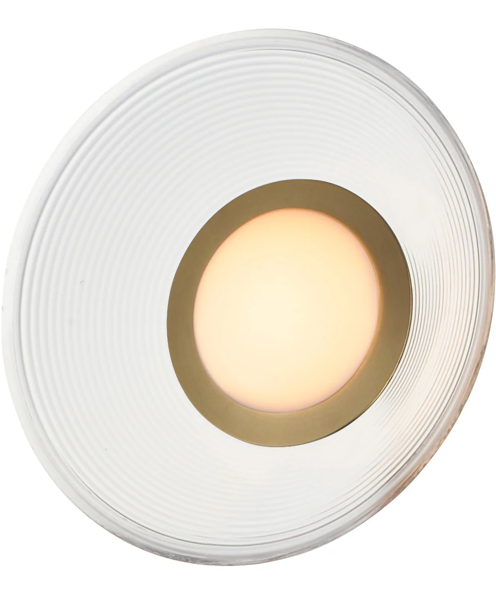 Jensen 12 inch Wall Sconce/Flush Mount Satin Brass - Image 2