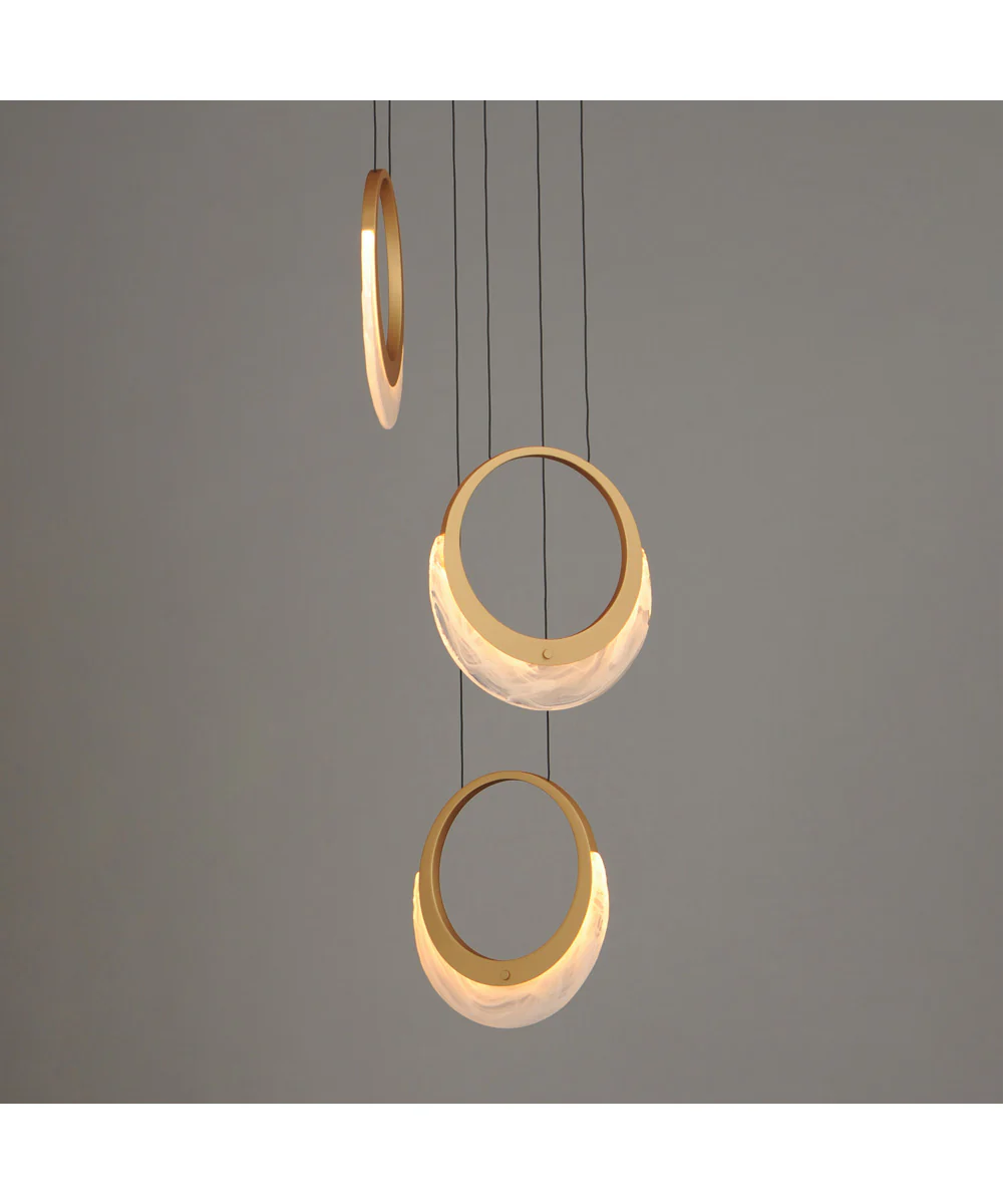 Lyra 3-Light LED Pendant Gold - Image 4