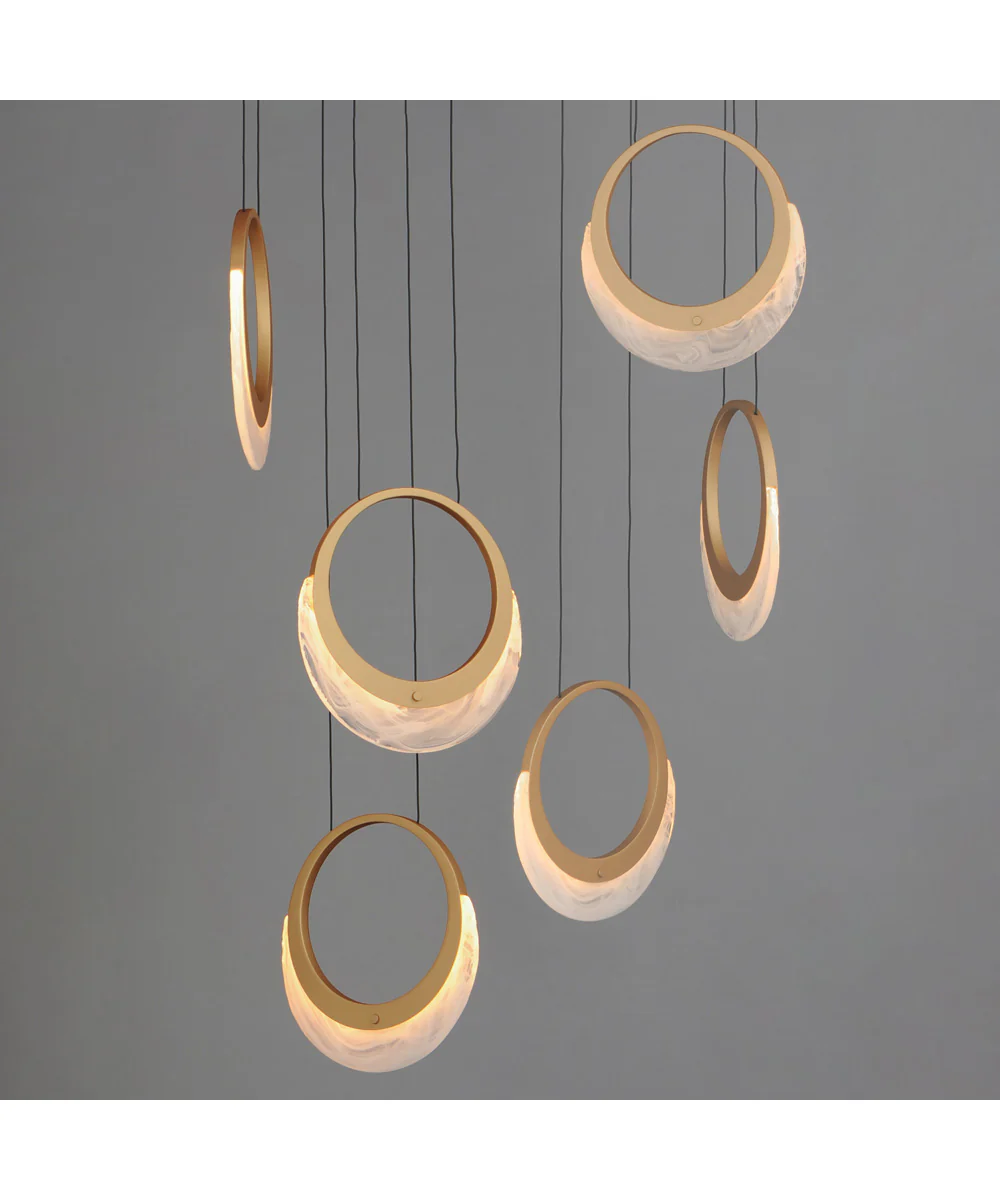 Lyra 6-Light LED Pendant Gold - Image 3