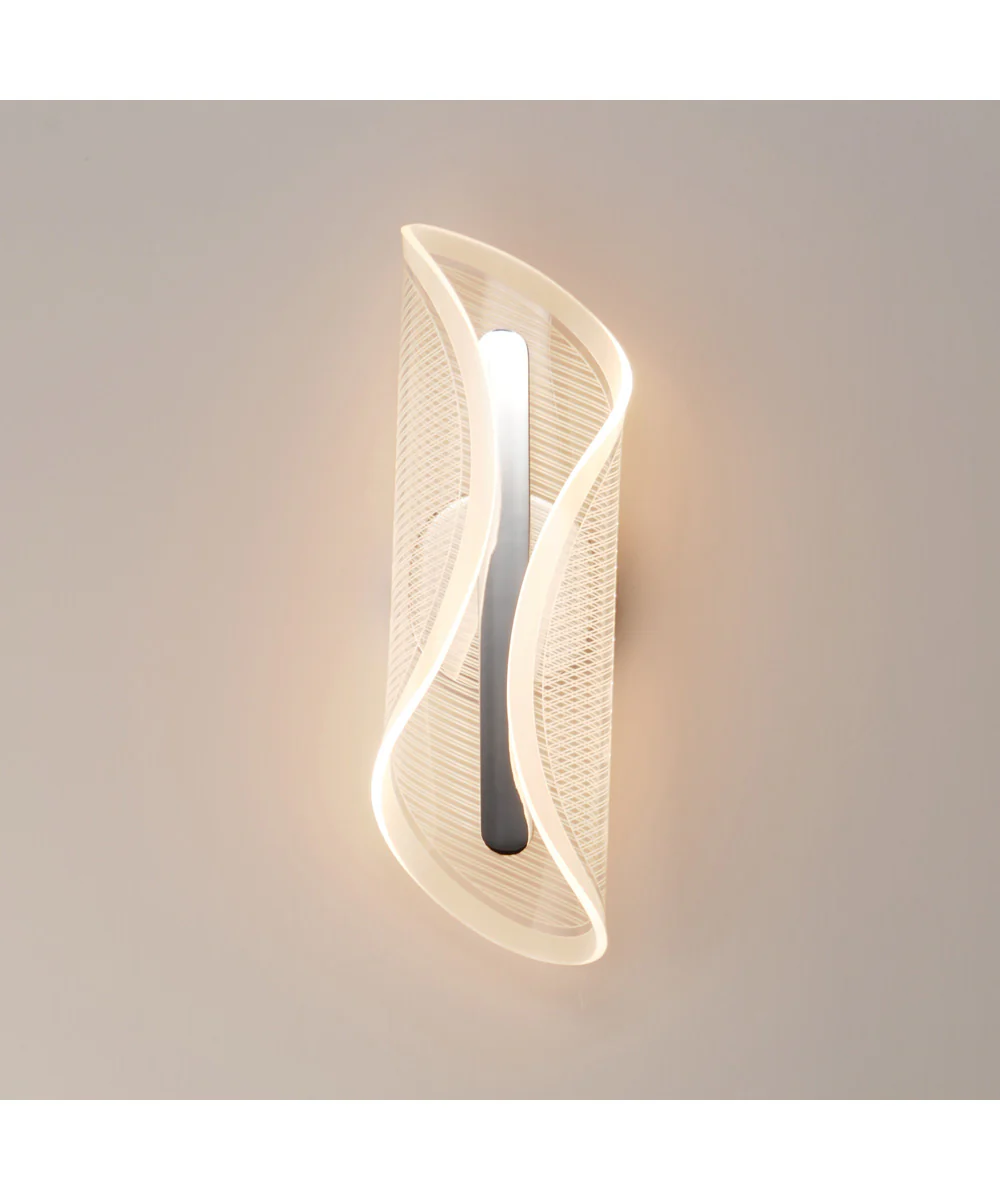Manta 17 inch LED Wall Sconce Polished Chrome - Image 3