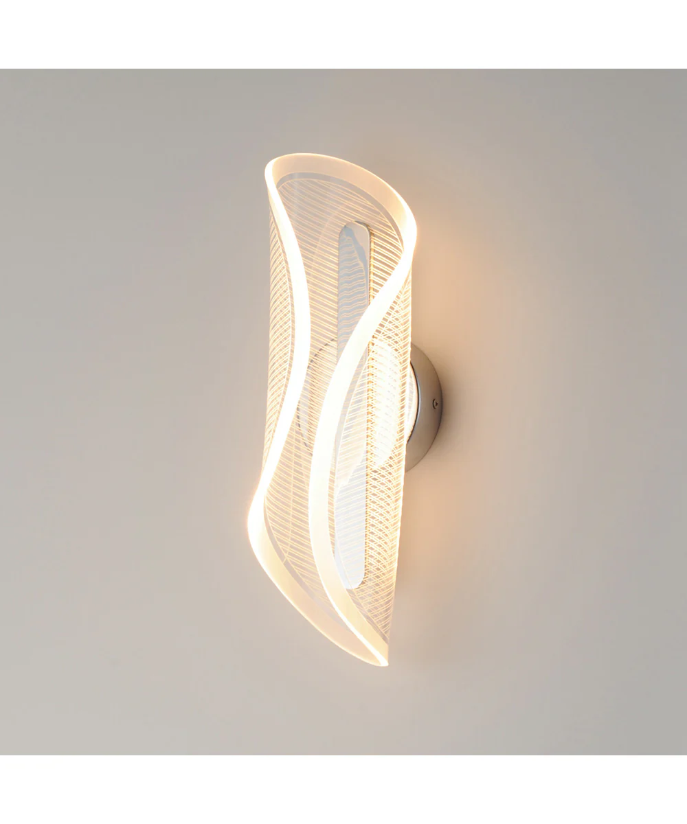 Manta 17 inch LED Wall Sconce Polished Chrome - Image 4