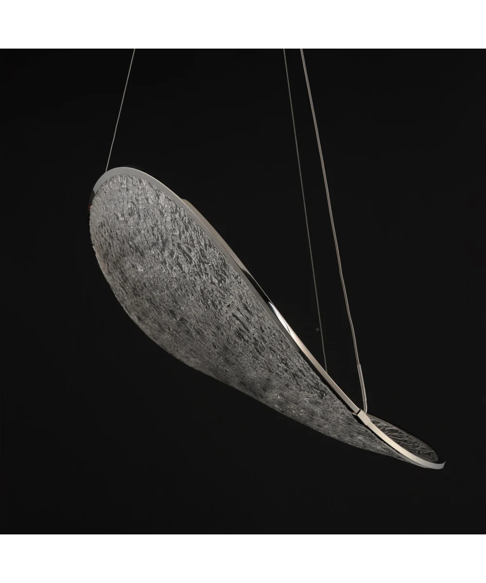 Moonscapes Single LED Pendant Polished Chrome - Image 4