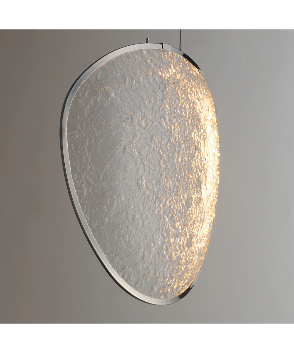 Moonscapes Single LED Pendant Polished Chrome - Image 3