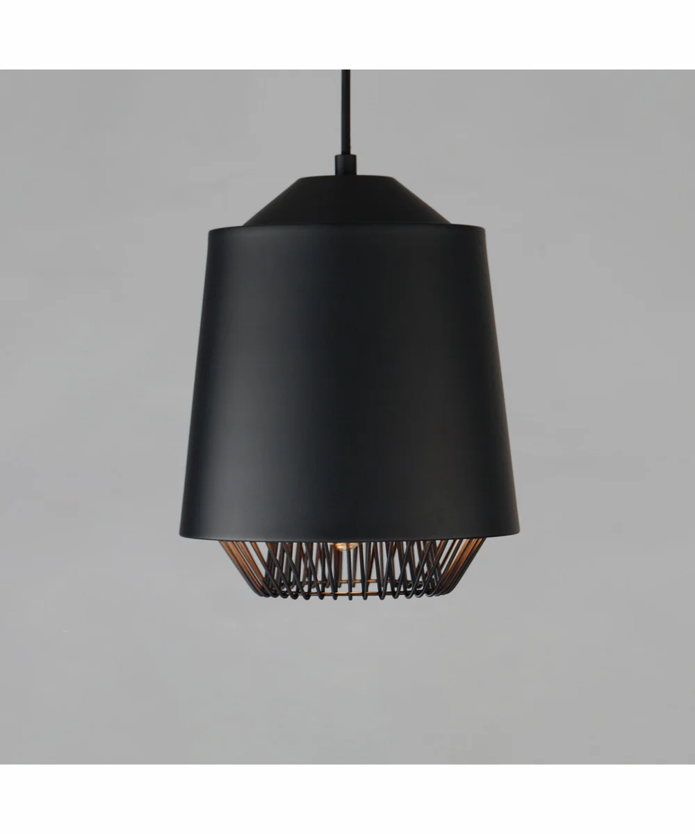 Phoenix 9 inch LED Pendant Black / Gold - Image 2