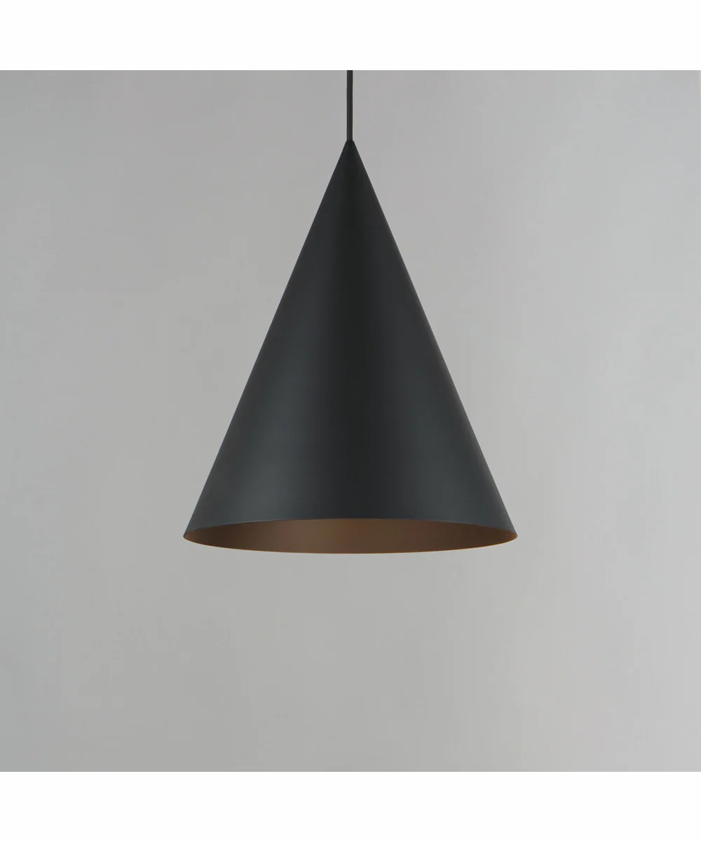 Pitch 14 inch LED Pendant Black - Image 3