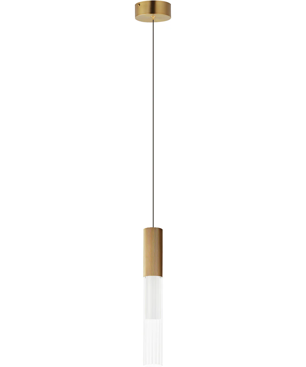 Reeds 1-Light LED Pendant Gold