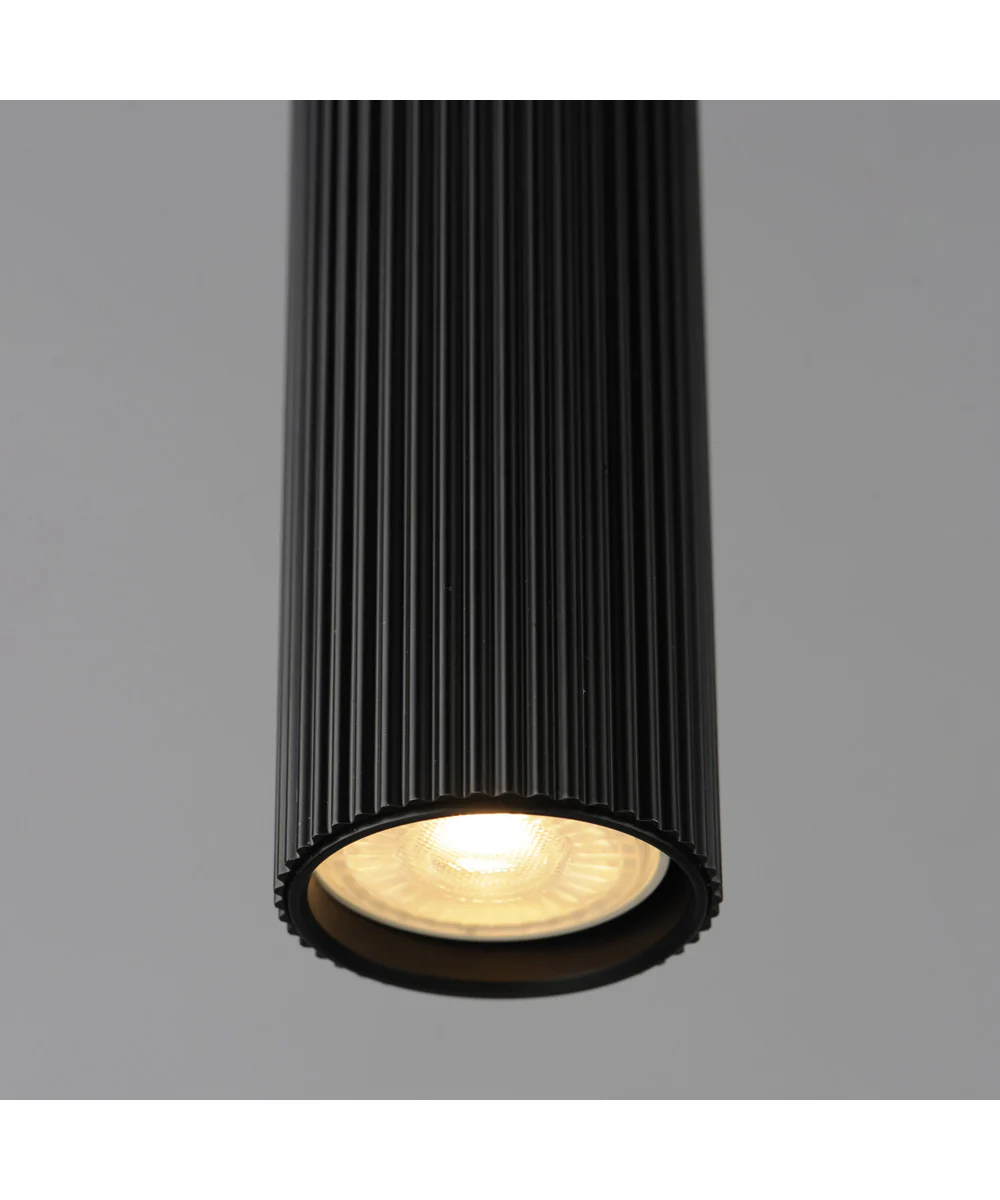 Reeds 1-Light LED Pendant - Stem Hung Black - Image 4