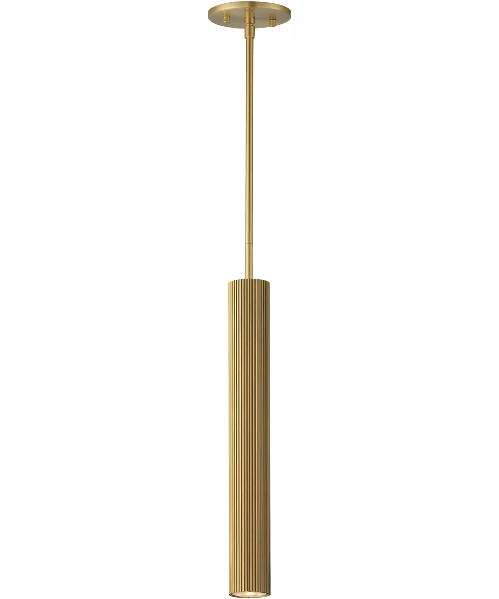 Reeds 1-Light LED Pendant - Stem Hung Gold