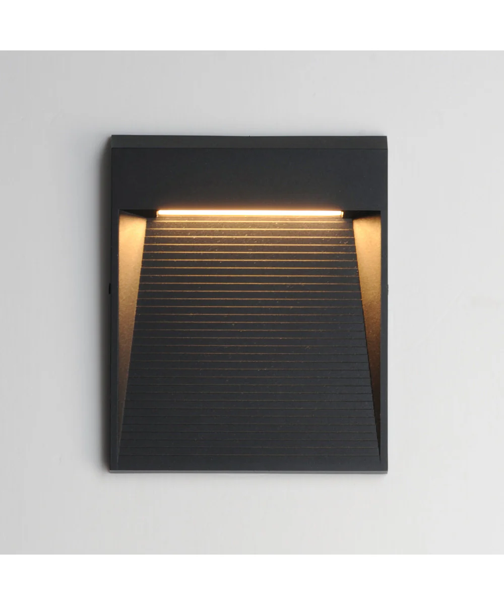 Steppes LED Outdoor Sconce Black - Image 3