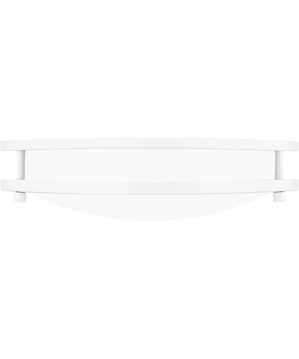 Euclid Semi Flush Mount White Lustre - Image 4