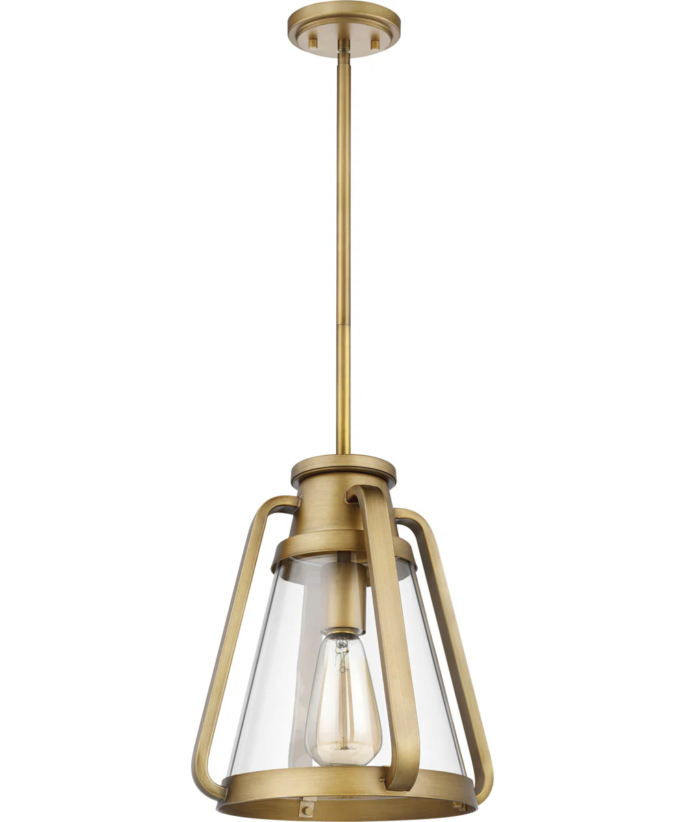 Everett 1-Light Pendant Natural Brass