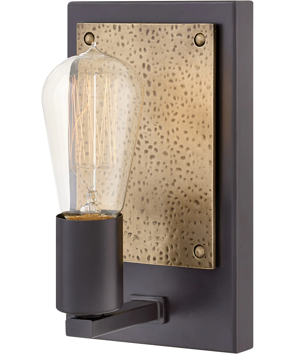 Everett 1-Light Single Light Sconce in Bronze