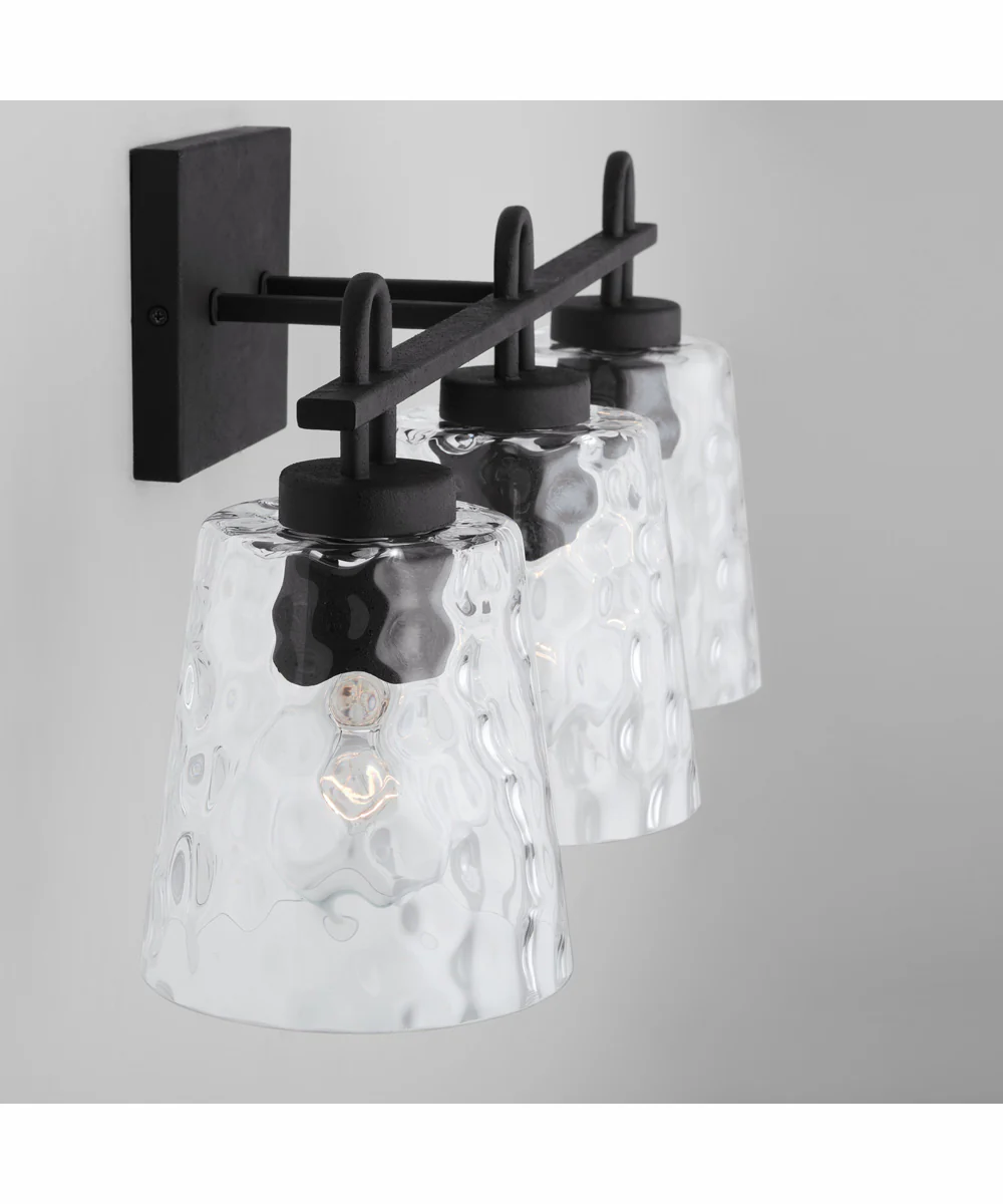 Fenton 3-Light Vanity Black Iron - Image 2