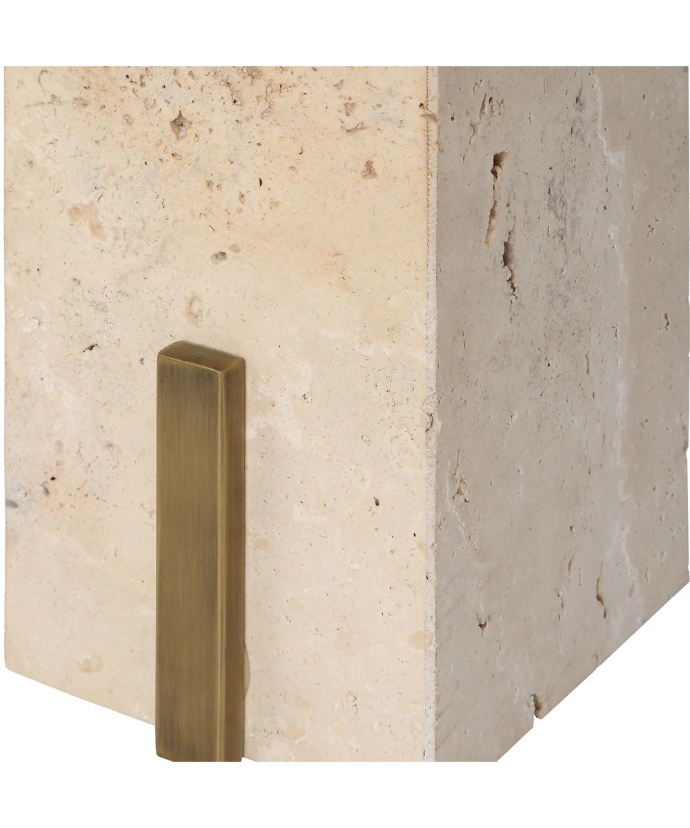 Feranno Travertine Accent Table - Image 5