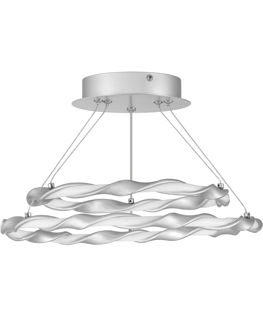 Finale Semi Flush Mount Dipped Silver - Image 3