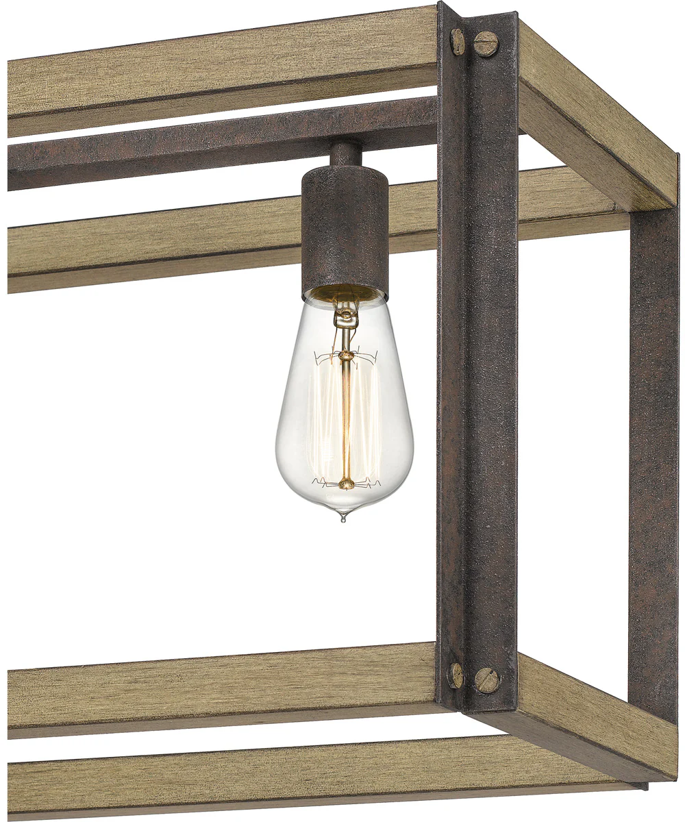 Finn 5-light Island Light Rustic Black - Image 6