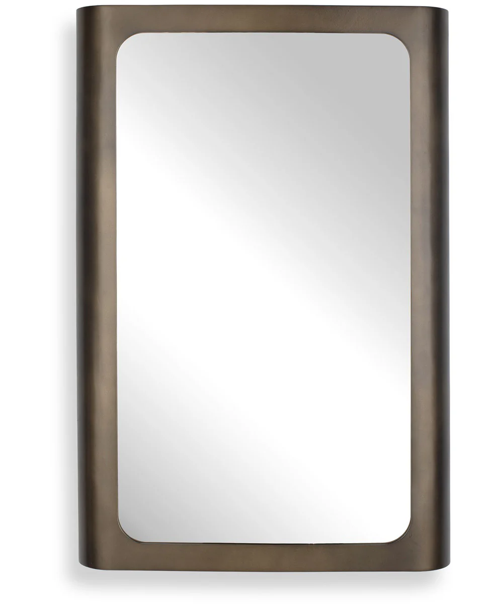 Fischer Curved Edge Gold Bronze Mirror