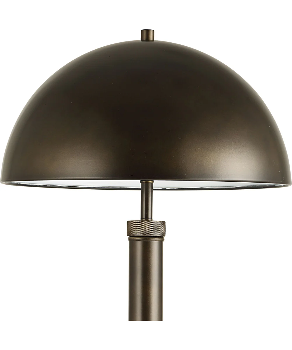 Floor Lamp in Rich Dark Bronze with Dome Metal Shade - Image 5