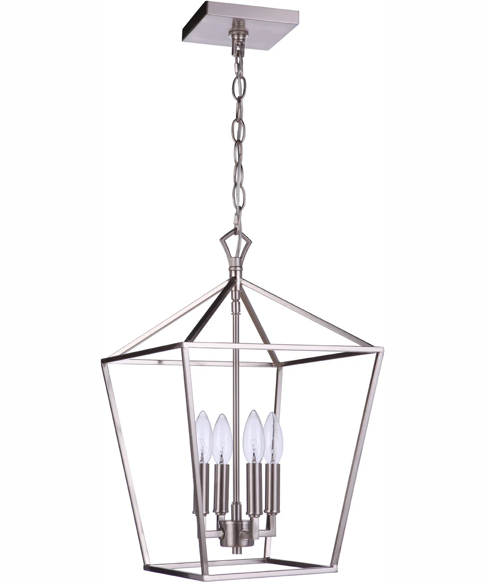 Flynt ll 4-Light Foyer Brushed Polished Nickel
