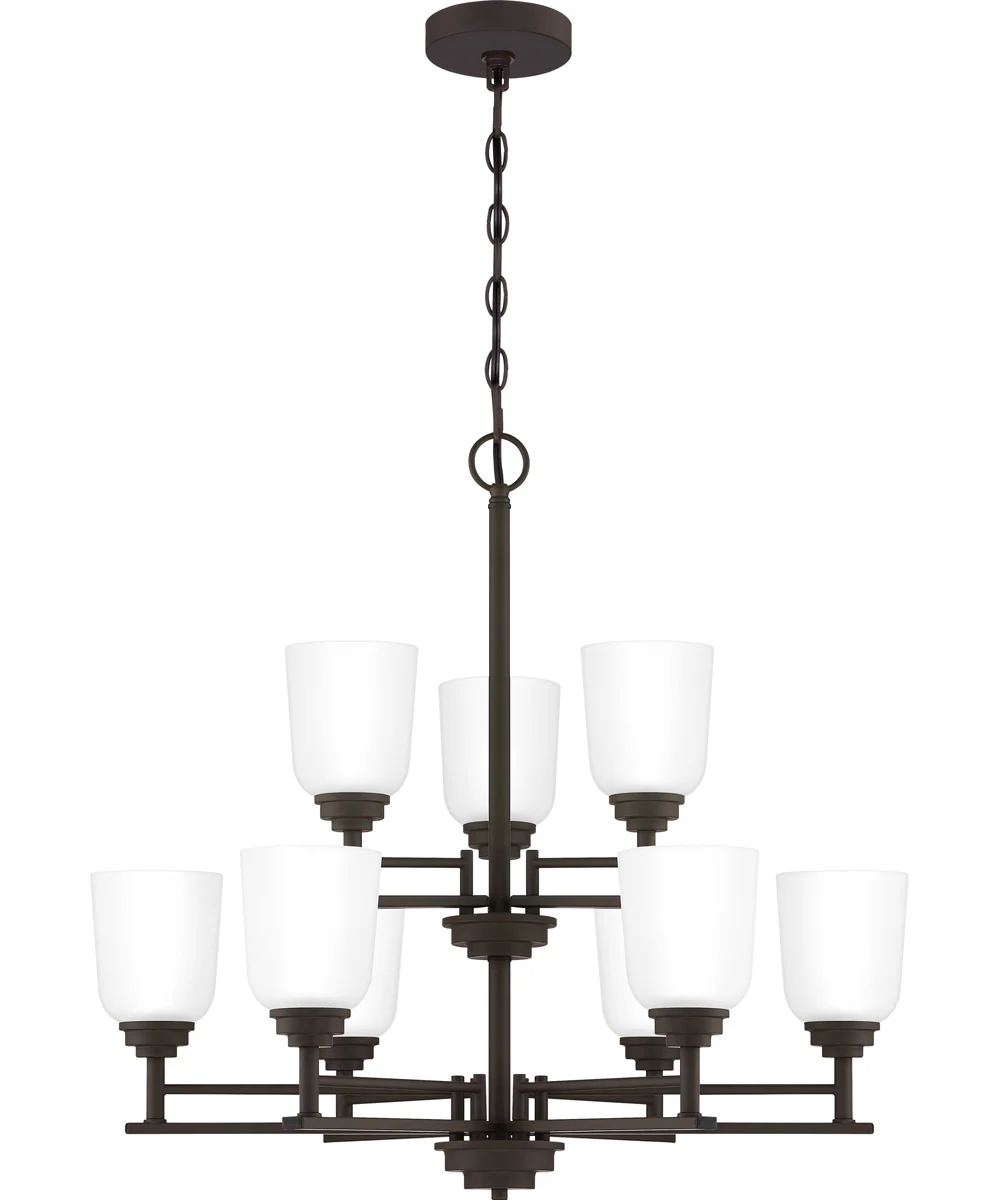 Foley 9-light Chandelier Old Bronze - Image 2