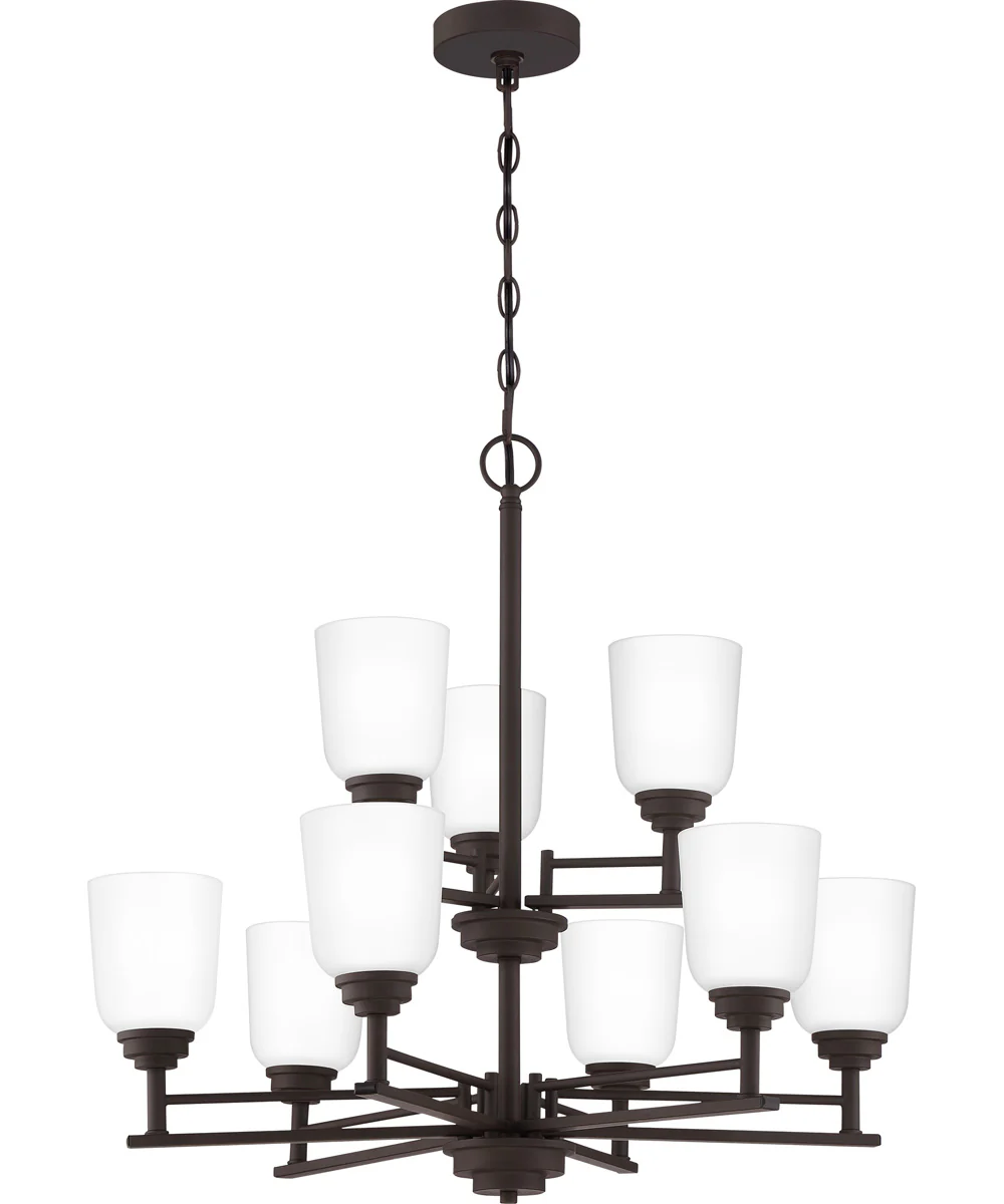 Foley 9-light Chandelier Old Bronze - Image 5