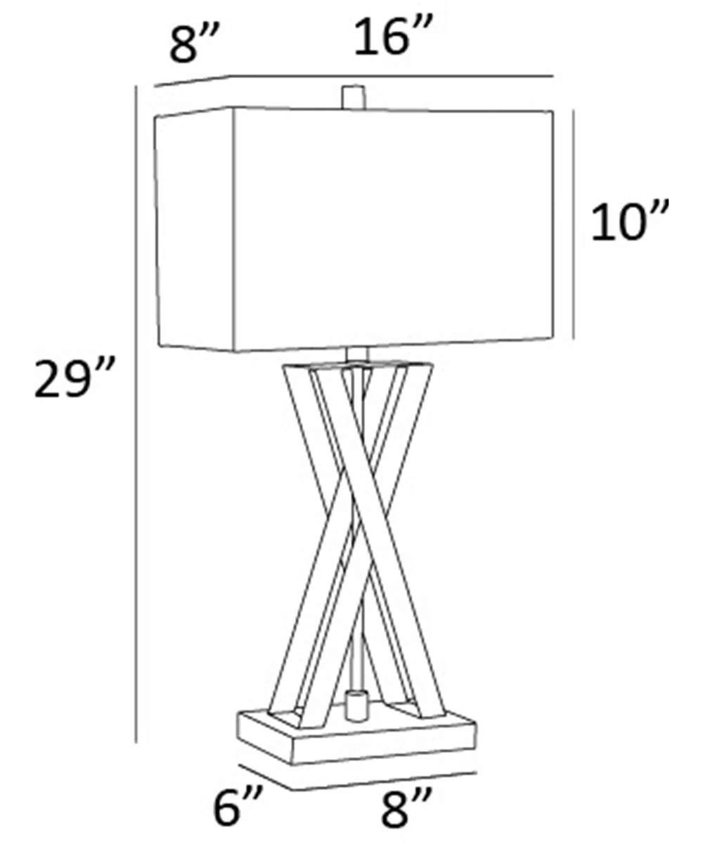 Fonda 1-Light Table Lamp Dark Bronze/Linen Fabric With Usb And Outlet - Image 4
