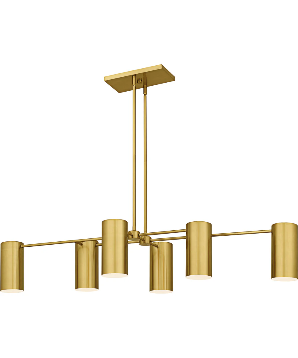 Foreland Large 6-light Island Light Brushed Gold