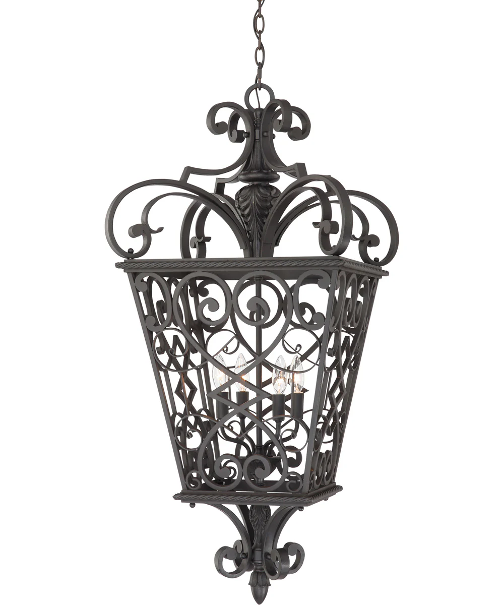 Fort Quinn Extra Large 4-light Chandelier Marcado Black - Image 2