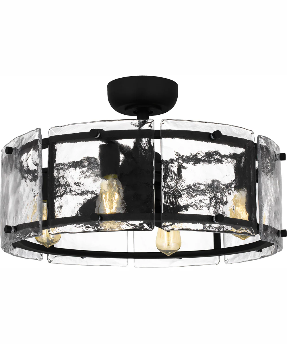 Fortress 4-light Fandelier Earth Black