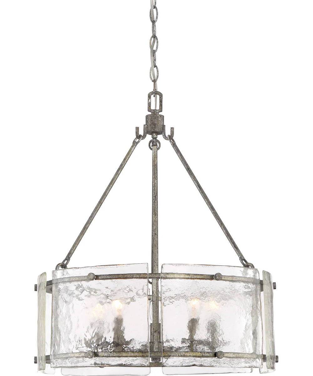Fortress 5-light Pendant Mottled Silver - Image 2