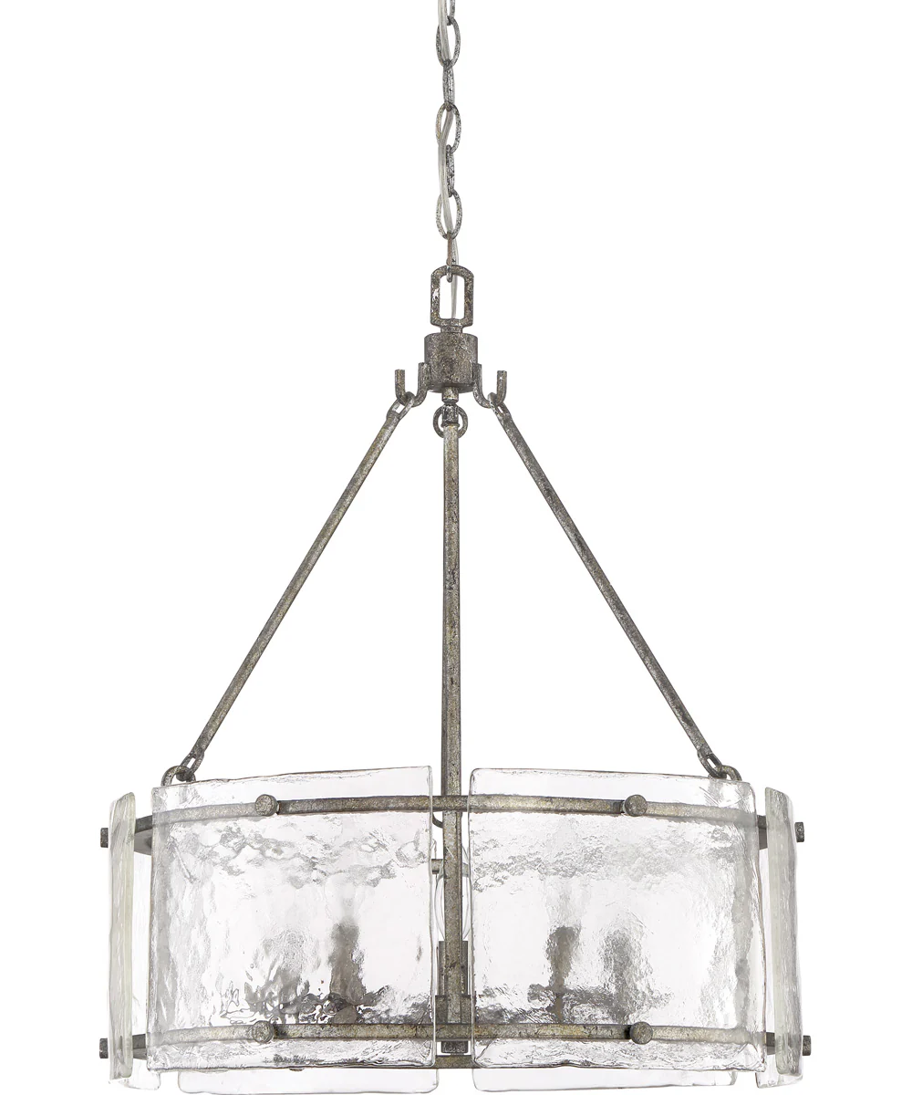 Fortress 5-light Pendant Mottled Silver - Image 3