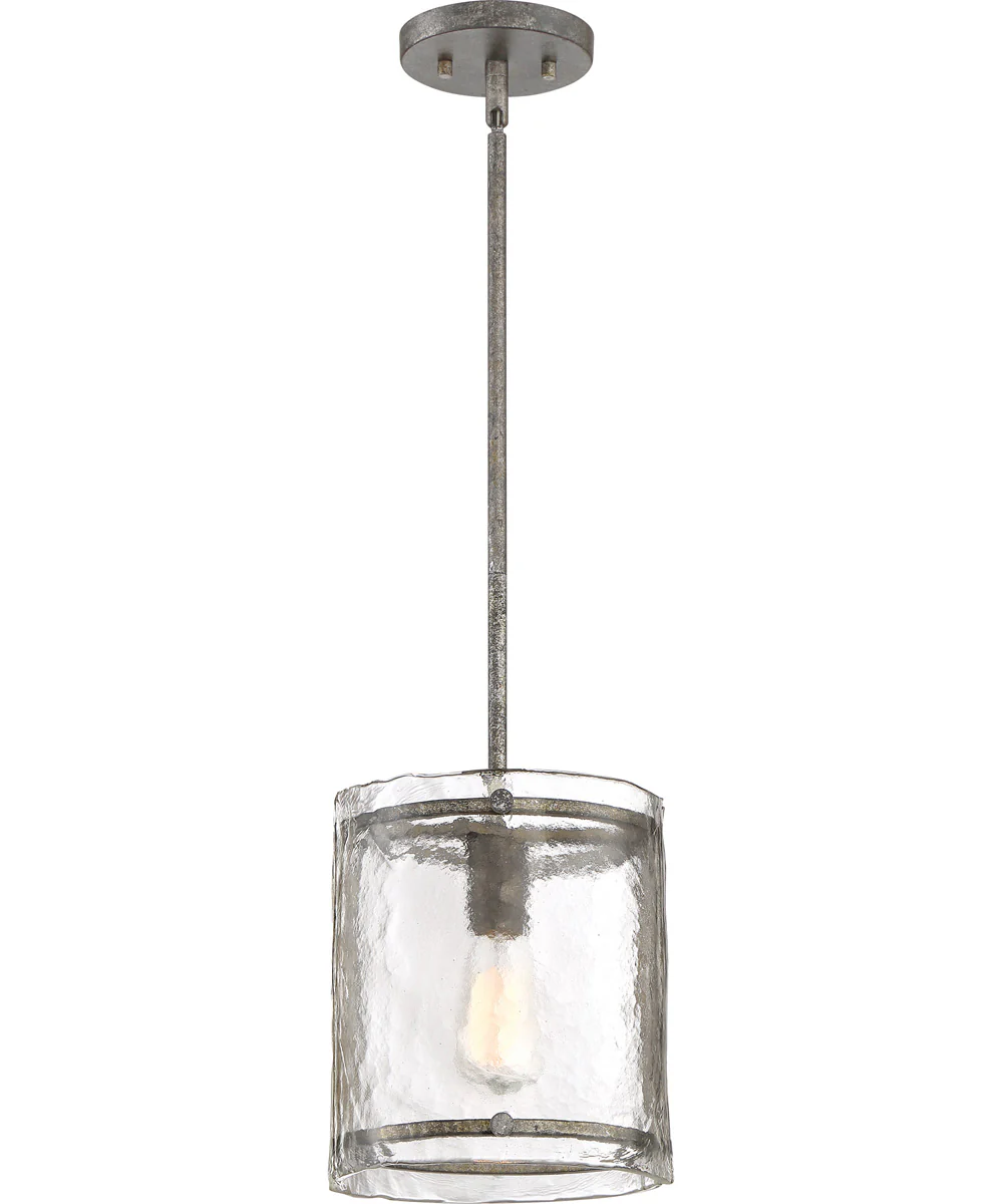 Fortress Small 1-light Mini Pendant Mottled Silver - Image 2