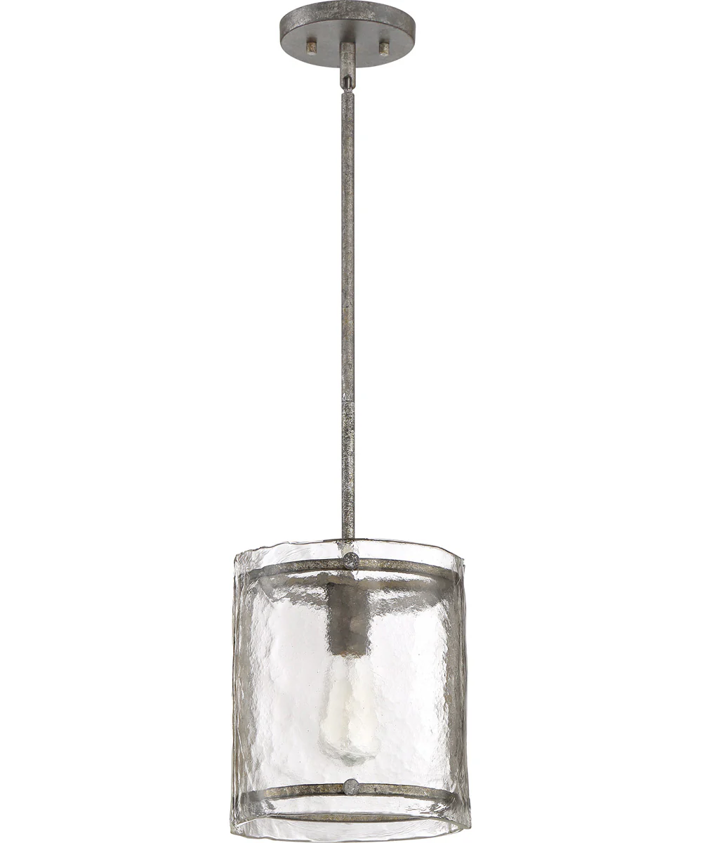Fortress Small 1-light Mini Pendant Mottled Silver - Image 3