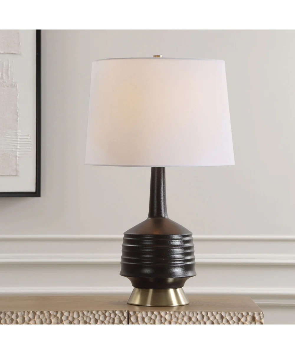 Foster Black Glaze Table Lamp - Image 2