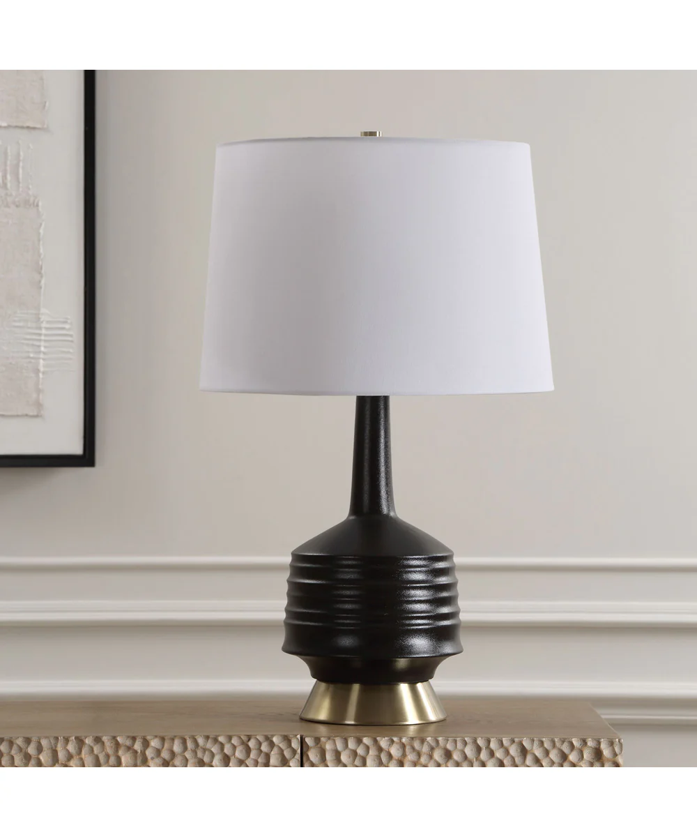 Foster Black Glaze Table Lamp - Image 3