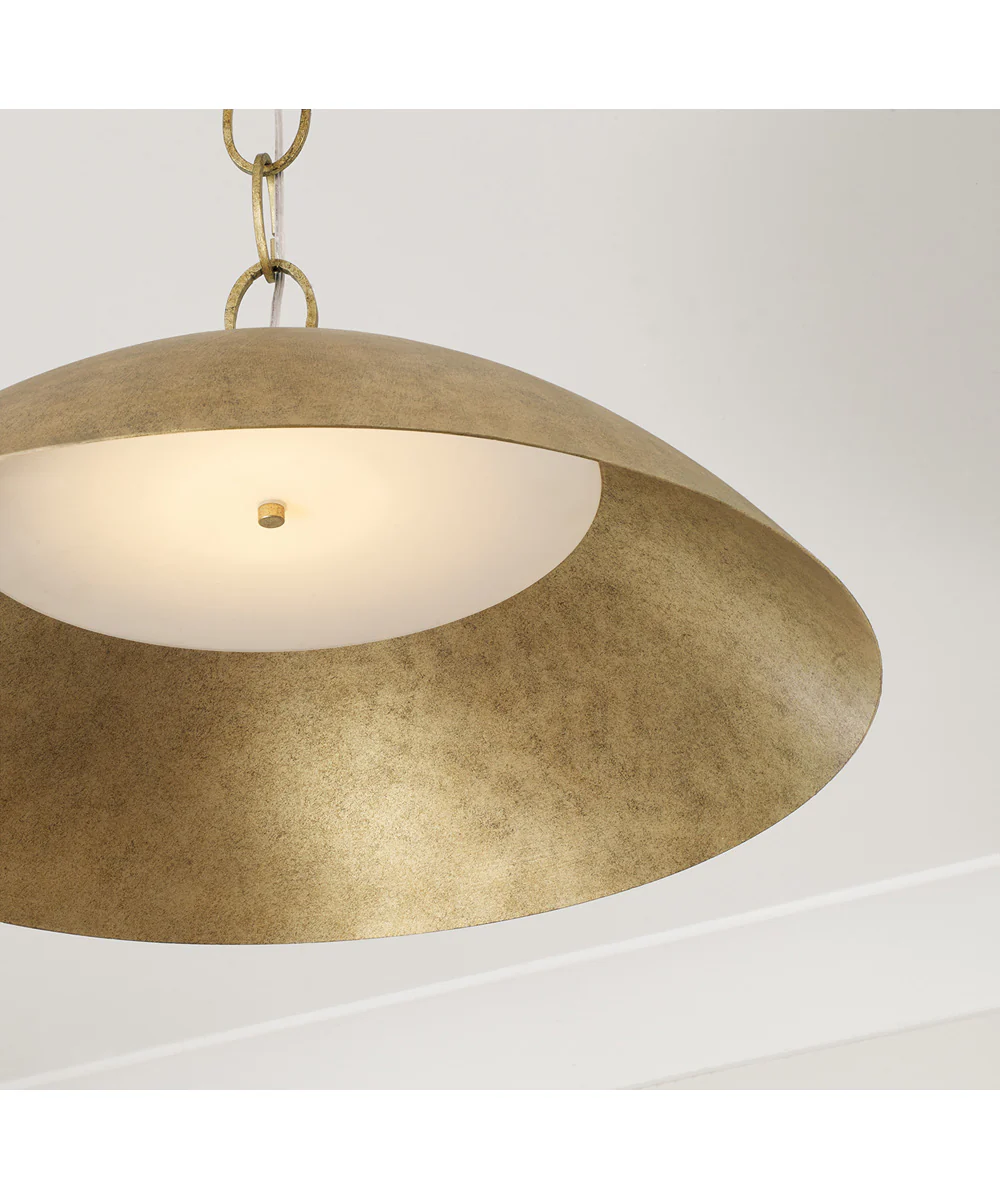 Francesca 1-Light Pendant Feathered Gold - Image 2