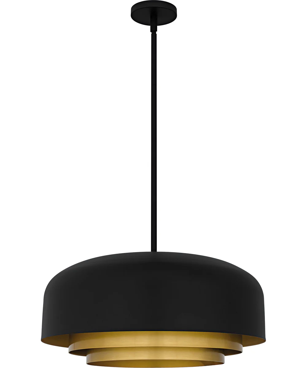 Frankie Large 4-light Pendant Matte Black - Image 2