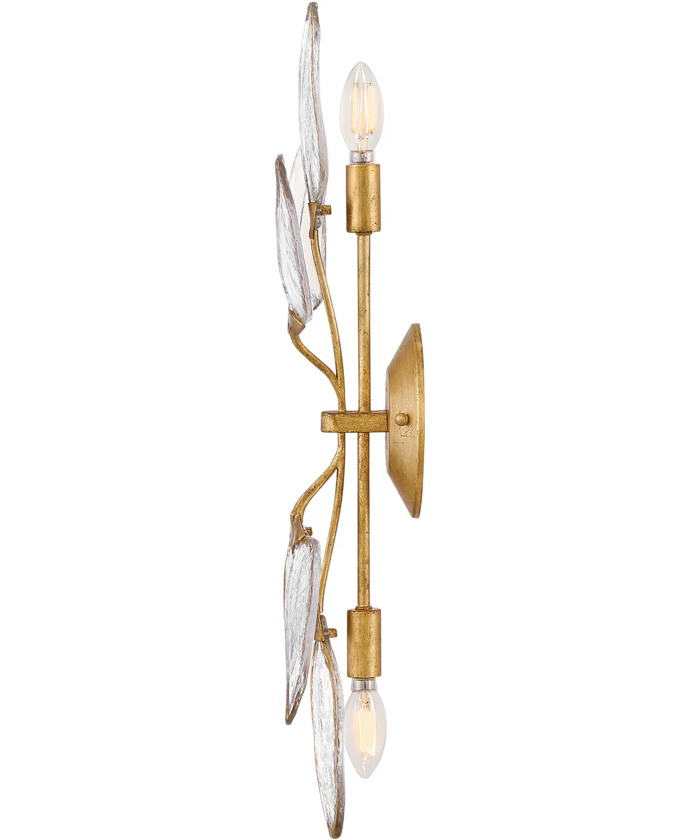 Amira 2-Light Large Two Light Sconce in Distressed Brass - Image 5