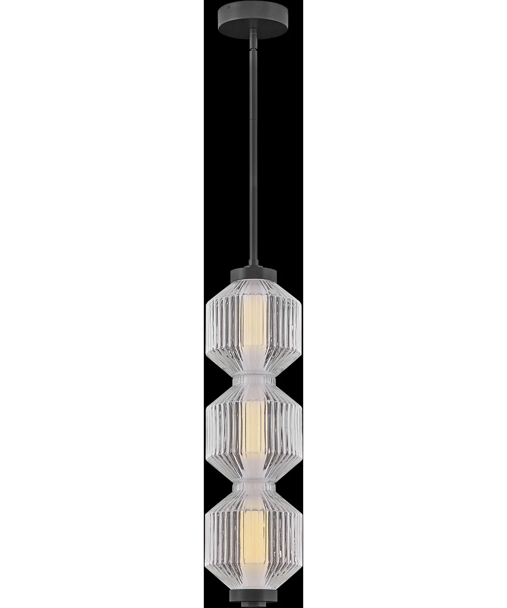 Reign LED-Light Small LED Convertible Pendant in Black - Image 4