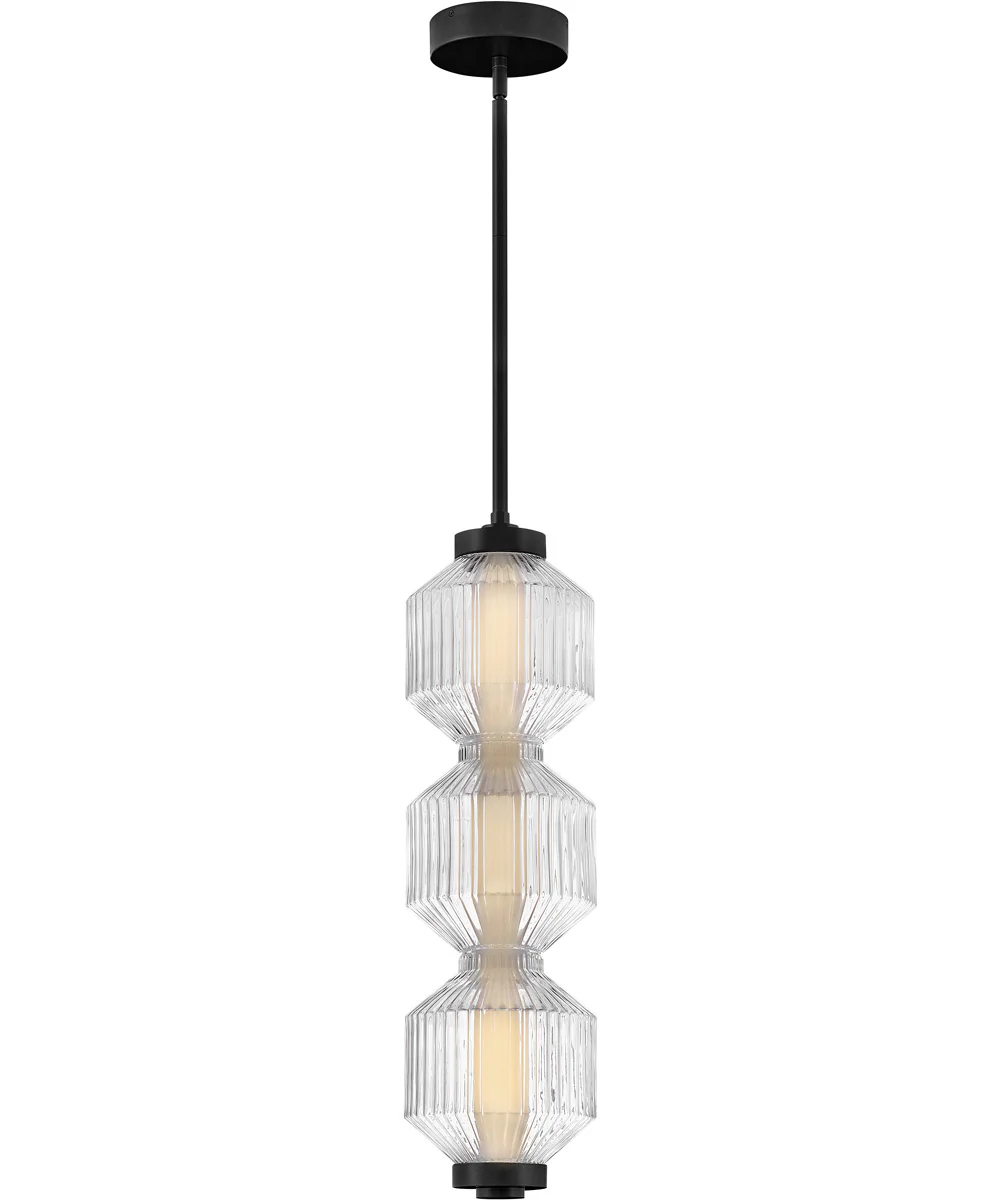 Reign LED-Light Small LED Convertible Pendant in Black - Image 5